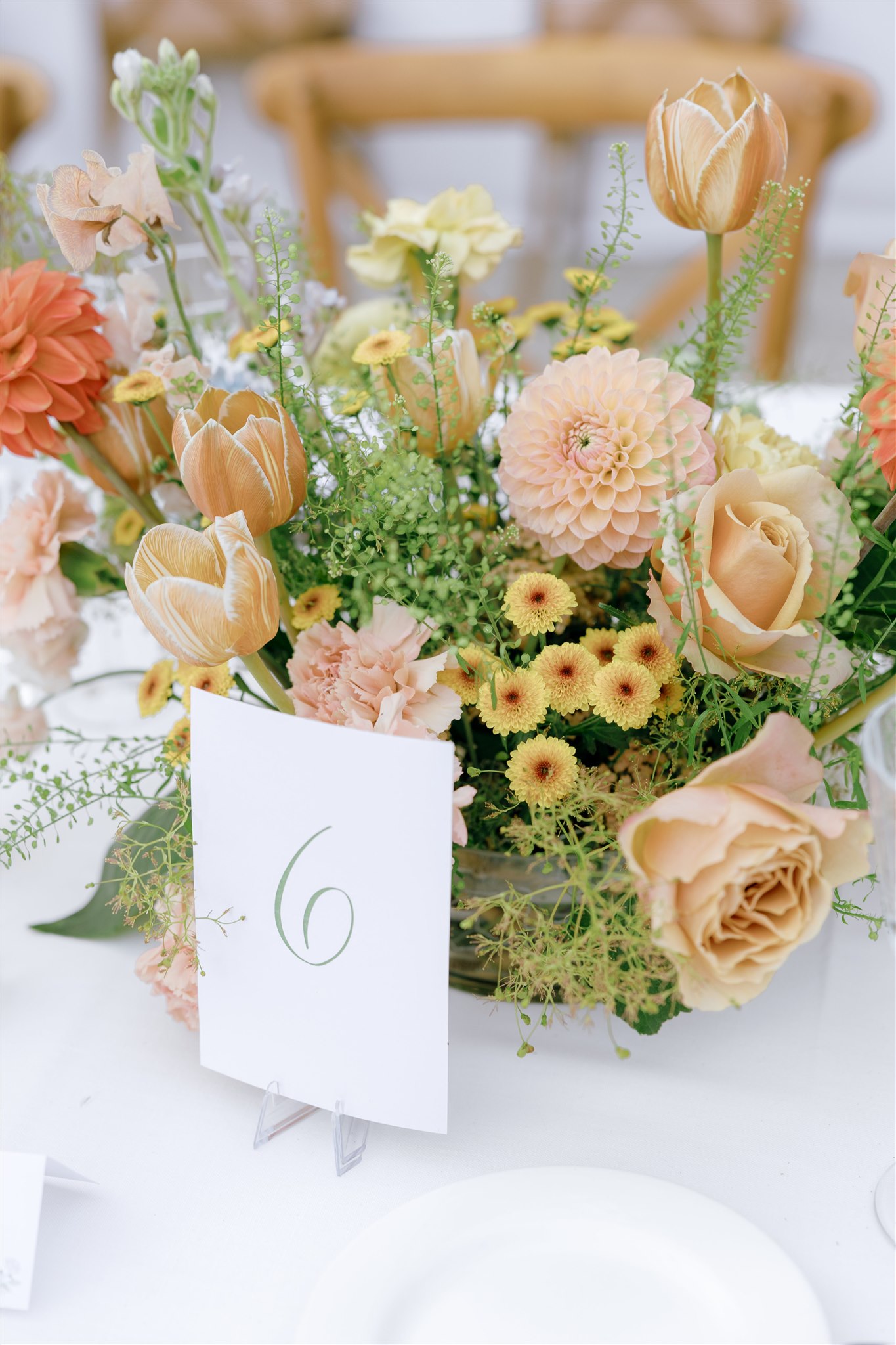 Números de mesa para bodas